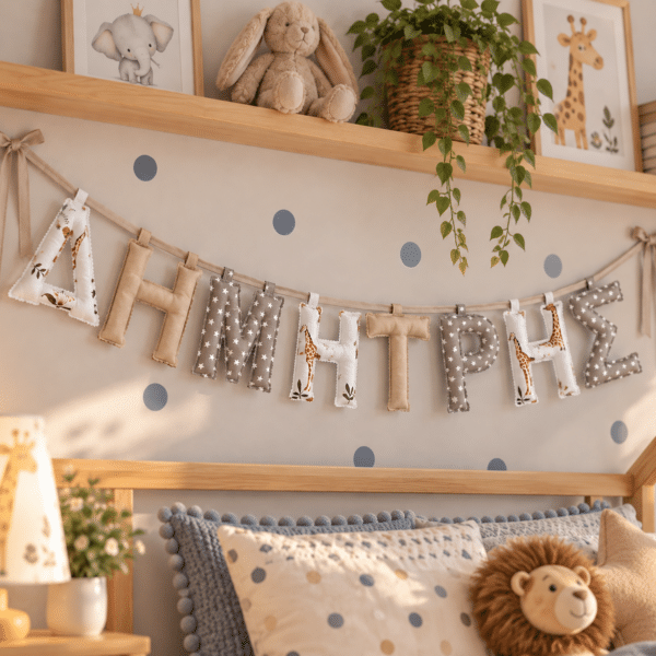 Χειροποίητο Προσωποποιημένο Name Banner dream safari