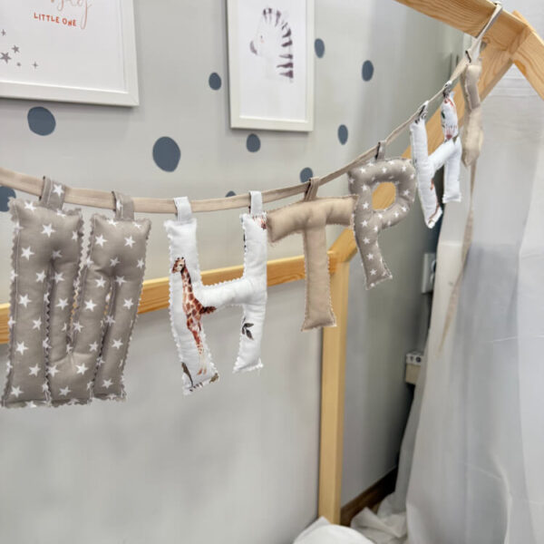 Χειροποίητο Προσωποποιημένο Name Banner Dream Safari