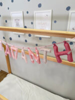 Χειροποίητο Προσωποποιημένο Name Banner ‘Sweet Blush’