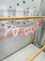 Χειροποίητο Προσωποποιημένο Name Banner ‘Sweet Blush’