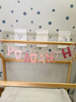 Χειροποίητο Προσωποποιημένο Name Banner ‘Sweet Blush’