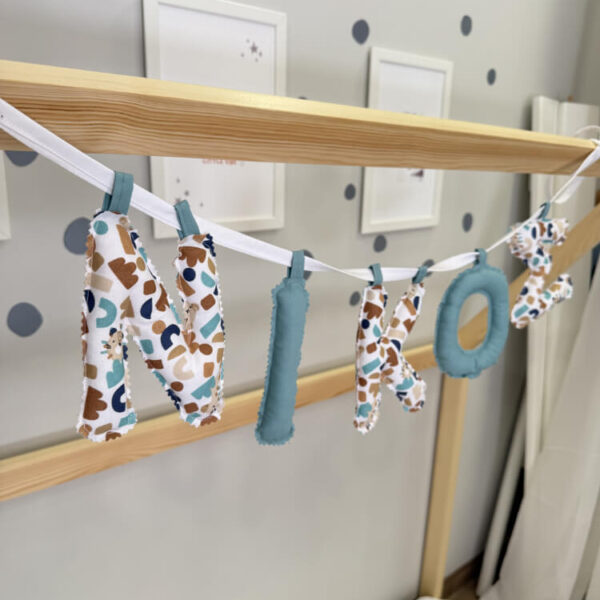 Χειροποίητο Προσωποποιημένο Name Banner ‘Wild Blue’