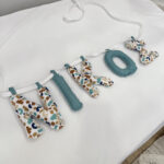 Χειροποίητο Προσωποποιημένο Name Banner ‘Wild Blue’ Με Το Όνομα Νίκος