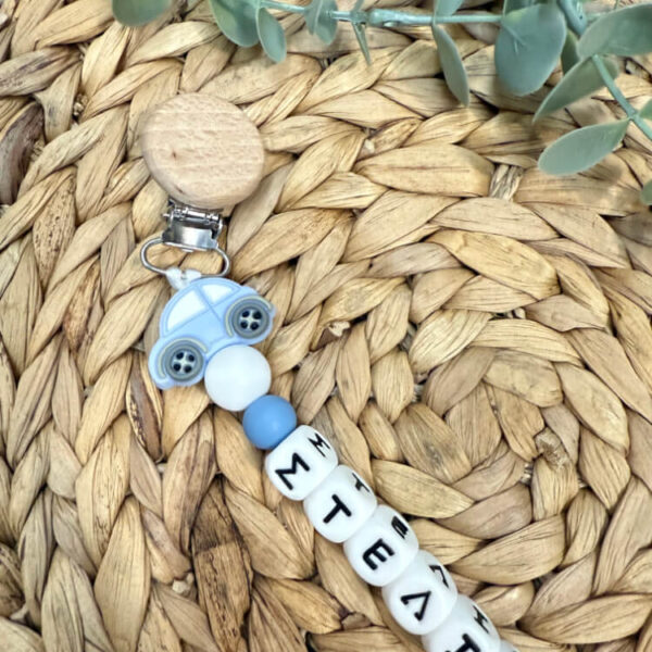 Χειροποίητο Προσωποποιημένο Κλιπ Πιπίλας 'Little Driver' - MonkeyMe