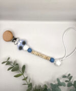 Χειροποίητο Κλιπ Πιπίλας 'Little Driver' με Όνομα