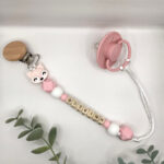 Χειροποίητο Κλιπ Πιπίλας 'Little Fox' Με Όνομα