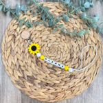 Χειροποίητο Κλιπ Πιπίλας 'Sunny Bloom' Προσωποποιημένο