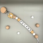 Κλιπ Πιπίλας Teddy Hug με Όνομα