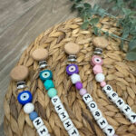 Κλιπ Πιπίλας Μάτι Γούρι Προσωποποιημένο Σε Διάφορα Χρώματα