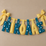 Χειροποίητο Προσωποποιημένο Name Banner Sunny stars