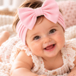 Κορδέλα μαλλιών για μωρό baby pink