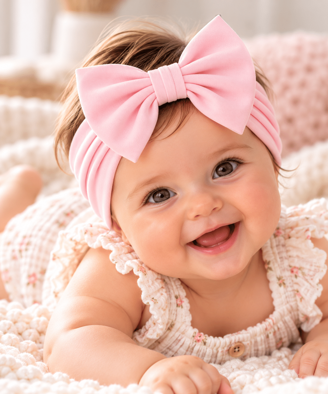 Κορδέλα μαλλιών για μωρό baby pink Κορδέλα μαλλιών για μωρό baby pink