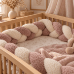 πάντα πλεξούδα teddy dusty pink