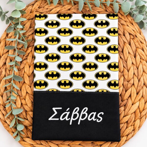 θήκη βιβλιαρίου υγείας με όνομα Batman