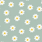 Βρεφική κουβέρτα daisy green - Image 2